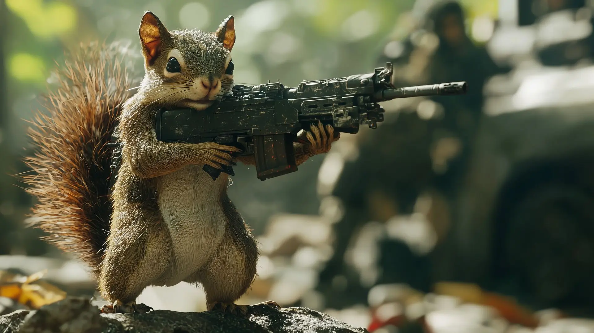 #4k #mouse #gun #cute #funny #desktop #HD #FHD 